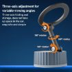 BDK103 Gun Metal Magnetic Folding Car Phone Holder Vacuum Adsorption - 5