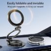 G222 Silver Three-axis Folding MagSafe Car Phone Holder - 3