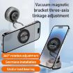 G511 Silver Three-axis Folding Magnetic Car Phone Holder - 2