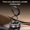 G512 3-Axis Folding Magnetic Car Phone Holder - Gun Metal Finish - 3
