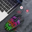 HXSJ T500 Hole Mouse - 2.4G Backlight Rechargeable Wireless (Black) - 9