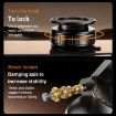 G712 Black Three-axis Folding Magnetic Car Phone Holder with Vacuum Adsorption - 3