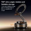 G712 Black Three-axis Folding Magnetic Car Phone Holder with Vacuum Adsorption - 5