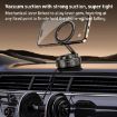 G712 Black Three-axis Folding Magnetic Car Phone Holder with Vacuum Adsorption - 9