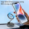 XZK103 Gun Metal Folding Magnetic Car Phone Holder Vacuum Adsorption - 2