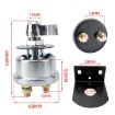 12-24V 200A Battery Disconnect Switch with Bracket - Silver Handle - 4