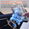 J33 White Magnetic Car Phone Holder with Vacuum Adsorption - 7