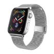 Apple Watch Band 38/40/41/S10 42mm Milanese Silver Metal Buckle Strap - 1