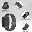 Redmi Watch 3 Metal Steel Mesh Buckle Band - Black - 3