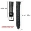 Garmin Fenix 7/7X/6X 22mm Silver Buckle Leather Watch Band White - 3