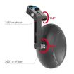 Adjustable Motorcycle Bicycle Handlebar Rearview Mirror Set - 2pcs Black - 6