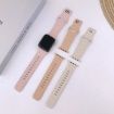 Leopard Silicone Watch Band for Apple Watch 42/41/40/38mm - Pink Sand - 4