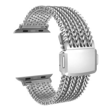 Apple Watch Band 42/41/40/38mm Mesh Magnetic Stainless Steel Titanium - 1