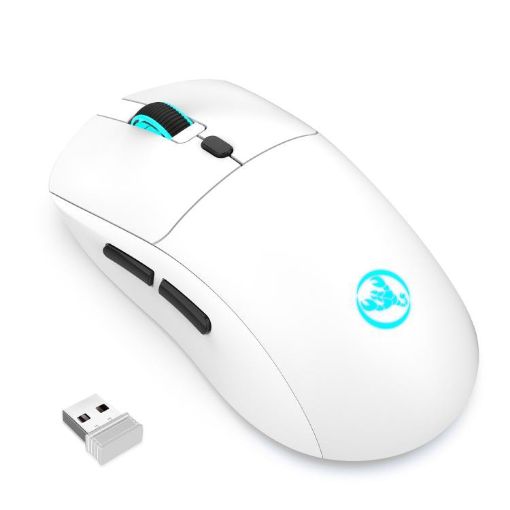 HXSJ T20 Rechargeable Wireless Mouse 2.4GHz - White - 1