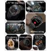 HT34 Blue Smart Watch - 1.75" IPS Screen, 3ATM, Outdoor Sports, BT - 5
