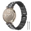 14mm Black Steel Watch Band for Garmin Lily 2 with Diamond Jewelry - 1