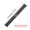 14mm Silver Steel Watch Band for Garmin Lily 2 with Diamond Jewelry - 4
