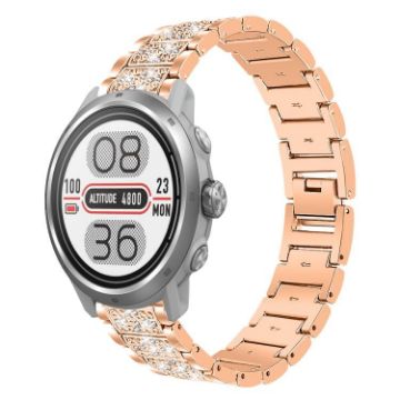 20mm Rose Gold Steel Watch Band for COROS APEX 2 42mm/PACE 2 - 1