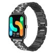 20mm Black Steel Watch Band for Xiaomi Haylou RS4 Plus LS11 xDfind - 1