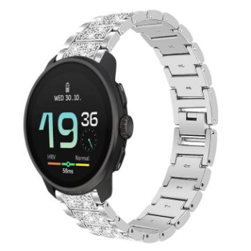 22mm Silver Steel Watch Band for Suunto Race S/Race/9 Peak/5 Peak - 1