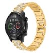 22mm Gold Steel Watch Band for Ticwatch Pro X/Pro3/Pro/GTX/E2 Diamond - 1