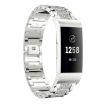 Fitbit Charge 4/3 Diamond Jewelry Stainless Steel Watch Band Silver - 1