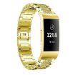 Fitbit Charge 4/3 Gold Diamond Jewelry Stainless Steel Watch Band 18mm - 1