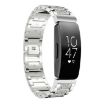 Fitbit Inspire 2/Ace 3 14mm Diamond Jewelry Steel Watch Band Silver - 1