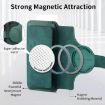 Vivo V40 Lite/V30e Green Leather MagSafe RFID Wallet Phone Case - 6