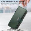 Vivo Y19s 4G Green Leather Case with MagSafe RFID Zipper Wallet - 4