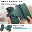 Vivo Y19s 4G Green Leather Case with MagSafe RFID Zipper Wallet - 7