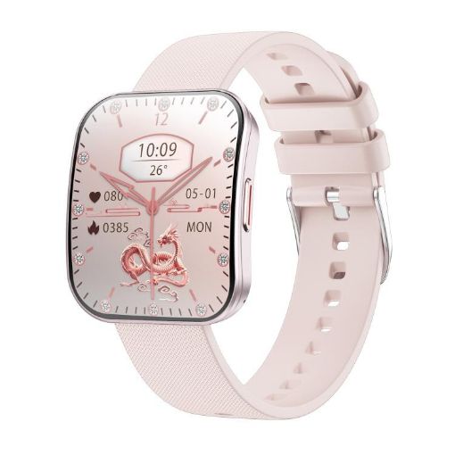 U17 1.85" Ultra-thin Curved Screen IP68 Sports Smart Watch Rose Gold - 1