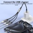 USB-A to USB-A 3 in 1 OTG Expander Splitter Dock (Braided Grey) - 4