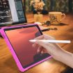 Samsung Galaxy Tab S10 FE+ Shockproof Silicone Hybrid Case Black Rose Red - 8