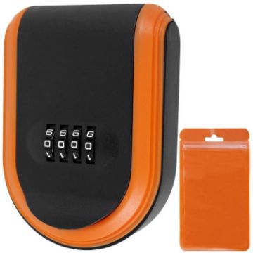 Orange Car Magnetic Password Box Key Tool Storage Case - 1