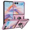 Samsung Galaxy Z Flip7 5G Shockproof Pink TPU + PC Case with Holder - 1