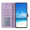 Samsung Galaxy S24 5G Light Purple Rose Embossed Leather Phone Case - 4