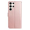 Samsung Galaxy S24 Ultra 5G Rose Flower Leather Case Rose Gold - 3