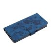 Samsung Galaxy S25 5G Dark Blue Rose Embossed Leather Phone Case - 6