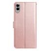 Samsung Galaxy S25 Edge 5G Rose Flower Leather Case Rose Gold - 3