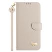 OPPO Reno12 Pro 5G Apricot Leather Case with Hand Strap - 2