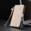 OPPO Reno12 Pro 5G Apricot Leather Case with Hand Strap - 8
