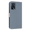 OPPO A16 Light Blue Leather Phone Case with Metal Bow & Hand Strap - 3