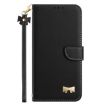 OPPO A38/A18 4G Leather Phone Case with Hand Strap - Black - 2
