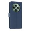 OPPO Reno12 F Global Dark Blue Leather Phone Case with Hand Strap - 3
