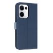 OPPO Reno13 5G Dark Blue Leather Phone Case with Hand Strap - 3
