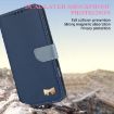 OPPO Reno13 5G Dark Blue Leather Phone Case with Hand Strap - 4