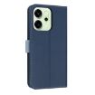 OPPO Reno14 5G Dark Blue Leather Phone Case with Hand Strap - 3