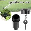 Black Garden Water Nozzle Key Storage Box Sprinkler Key Hider - 6