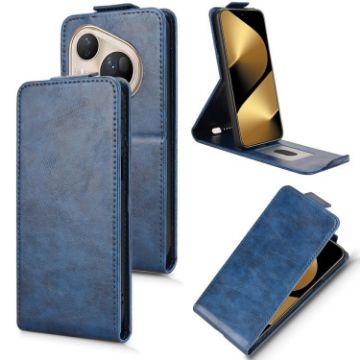 Huawei Pura 80 Ultra 5G Blue Magnetic Flip Leather Phone Case with Buckle - 1